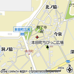 愛知県豊田市本田町（神明戸）周辺の地図