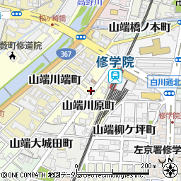 京都府京都市左京区山端川原町8周辺の地図
