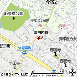 滋賀県守山市焔魔堂町16周辺の地図