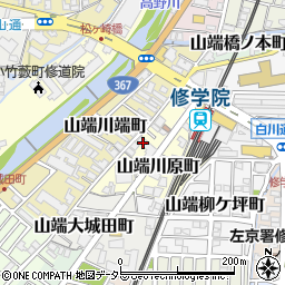 いかりライクス修学院店周辺の地図