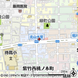 京都府京都市北区紫竹下緑町83周辺の地図