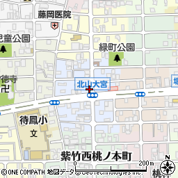 京都府京都市北区紫竹下緑町33周辺の地図