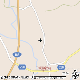 広島県庄原市西城町三坂842周辺の地図