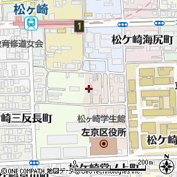 京都府京都市左京区松ケ崎修理式町9周辺の地図