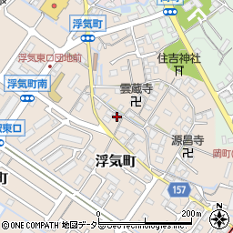 滋賀県守山市浮気町275-2周辺の地図