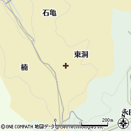 愛知県豊田市豊松町東洞周辺の地図