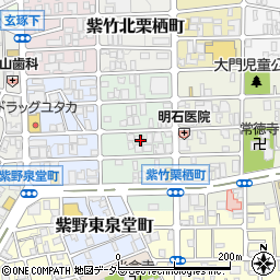 京都府京都市北区紫竹栗栖町周辺の地図