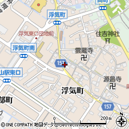 滋賀県守山市浮気町274-1周辺の地図