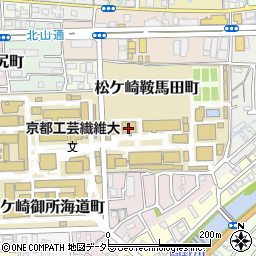 京都工芸繊維大学事務局　学務課周辺の地図