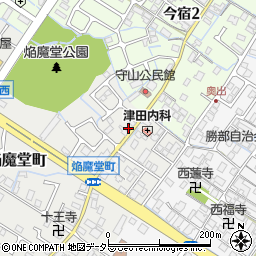 滋賀県守山市焔魔堂町301周辺の地図