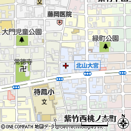 京都府京都市北区紫竹下緑町41周辺の地図