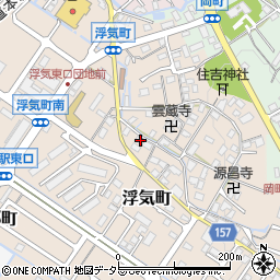 滋賀県守山市浮気町275-4周辺の地図