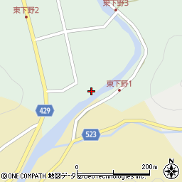 兵庫県宍粟市山崎町東下野272-1周辺の地図