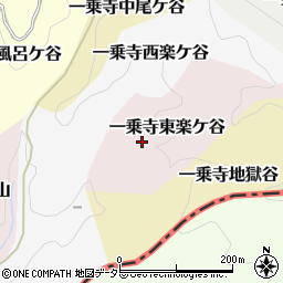 京都府京都市左京区一乗寺東楽ケ谷周辺の地図