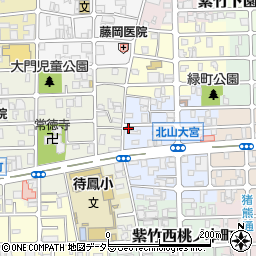 京都府京都市北区紫竹下緑町40周辺の地図