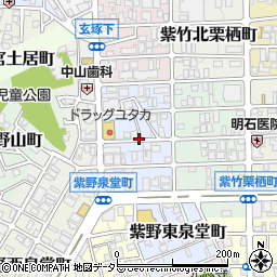 京都府京都市北区紫竹西野山東町周辺の地図