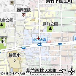 京都府京都市北区紫竹下緑町35周辺の地図