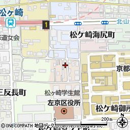 京都府京都市左京区松ケ崎修理式町5-10周辺の地図