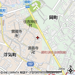 滋賀県守山市浮気町141周辺の地図