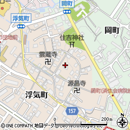 滋賀県守山市浮気町158周辺の地図
