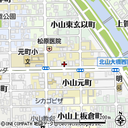 京都府京都市北区小山元町19周辺の地図