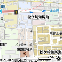 京都府京都市左京区松ケ崎修理式町2周辺の地図
