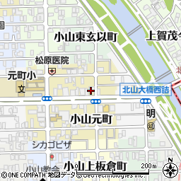 ファミリーマート北山通小山元町店周辺の地図