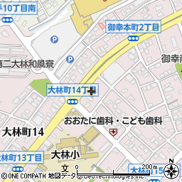 洋服の青山豊田大林店周辺の地図