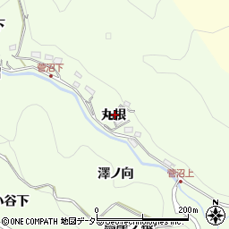 愛知県豊田市九久平町丸根周辺の地図