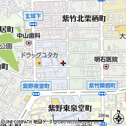 京都府京都市北区紫竹西野山東町32周辺の地図