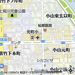 京都市立元町小学校周辺の地図