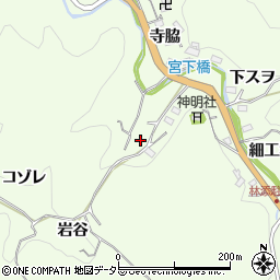 愛知県豊田市林添町（井ノ向）周辺の地図