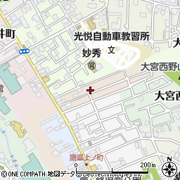 京都府京都市北区鷹峯旧土居町周辺の地図