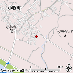 三重県四日市市小牧町698周辺の地図