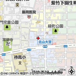 京都府京都市北区紫竹下緑町60周辺の地図