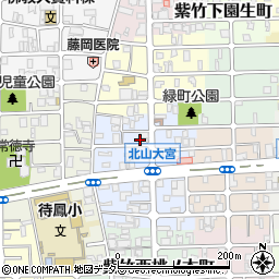 京都府京都市北区紫竹下緑町61周辺の地図