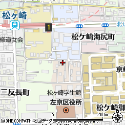 京都府京都市左京区松ケ崎修理式町7-8周辺の地図