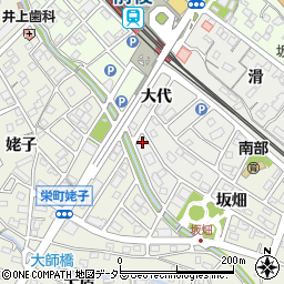 愛知県豊明市阿野町大代154周辺の地図