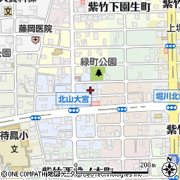 京都府京都市北区紫竹下緑町80周辺の地図