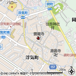 滋賀県守山市浮気町164周辺の地図