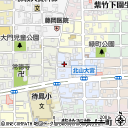京都府京都市北区紫竹下緑町51周辺の地図