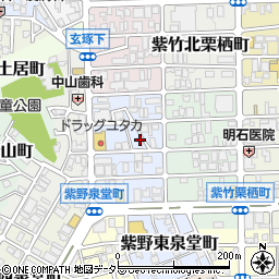 京都府京都市北区紫竹西野山東町28-1周辺の地図