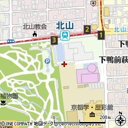 京都府立植物園周辺の地図