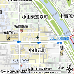 京都府京都市北区小山元町周辺の地図