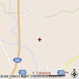 広島県庄原市西城町三坂832周辺の地図