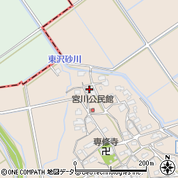 滋賀県東近江市宮川町462周辺の地図