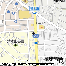 ボーテ名古屋有松店周辺の地図