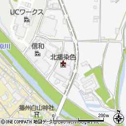 株式会社北播染色工場周辺の地図