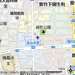 京都府京都市北区紫竹下緑町74周辺の地図