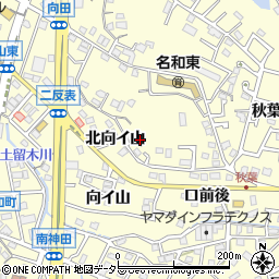 愛知県東海市名和町（南寺廻間）周辺の地図